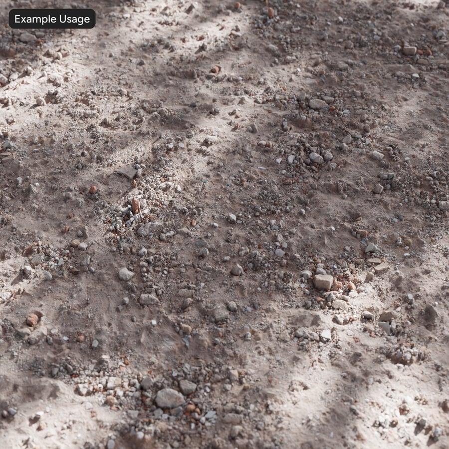 Rocks on Dirt Ground Texture