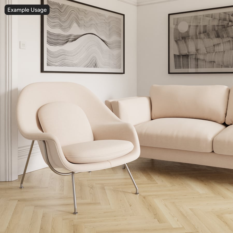 Heathered Chenille Fabric Texture, Beige