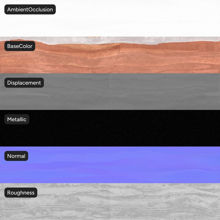 Textura de terra batida em camadas, laranja