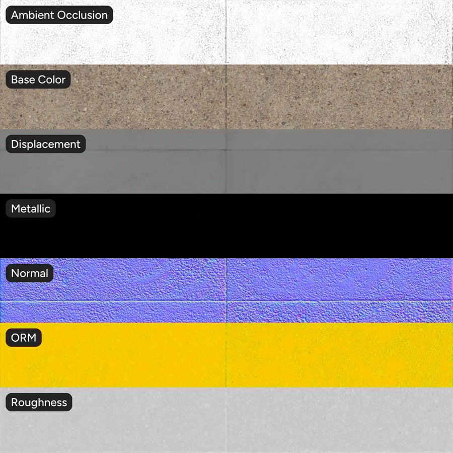 Textura de pavimento agregado empilhado quadrado, véu de terra