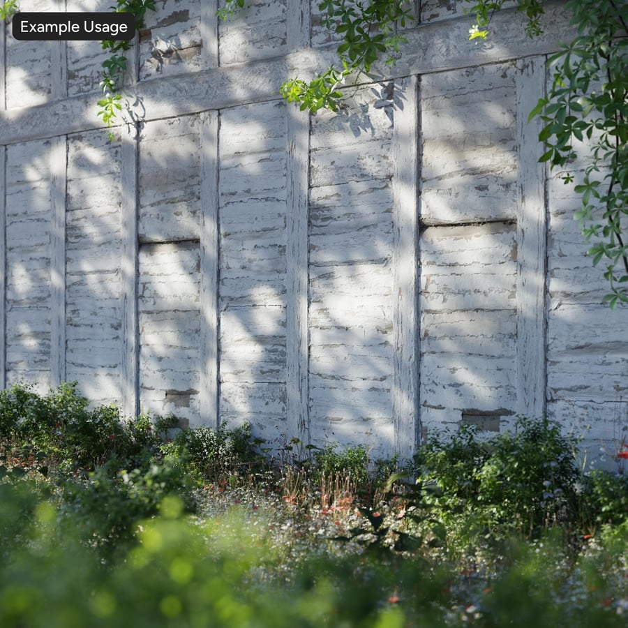 Textura de Painel de Madeira com Tinta Descascada, Branco