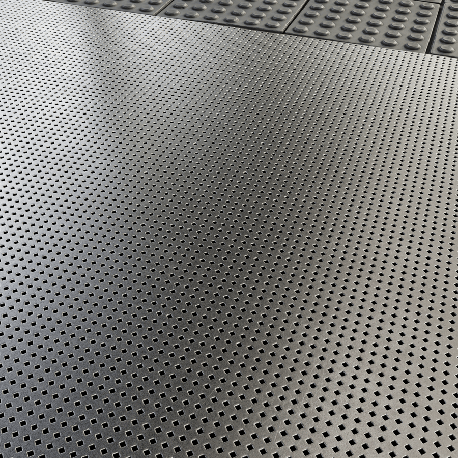 Perforated Square Diamond Metal Texture