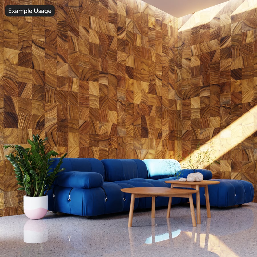 Endgrain Wood Wall Texture