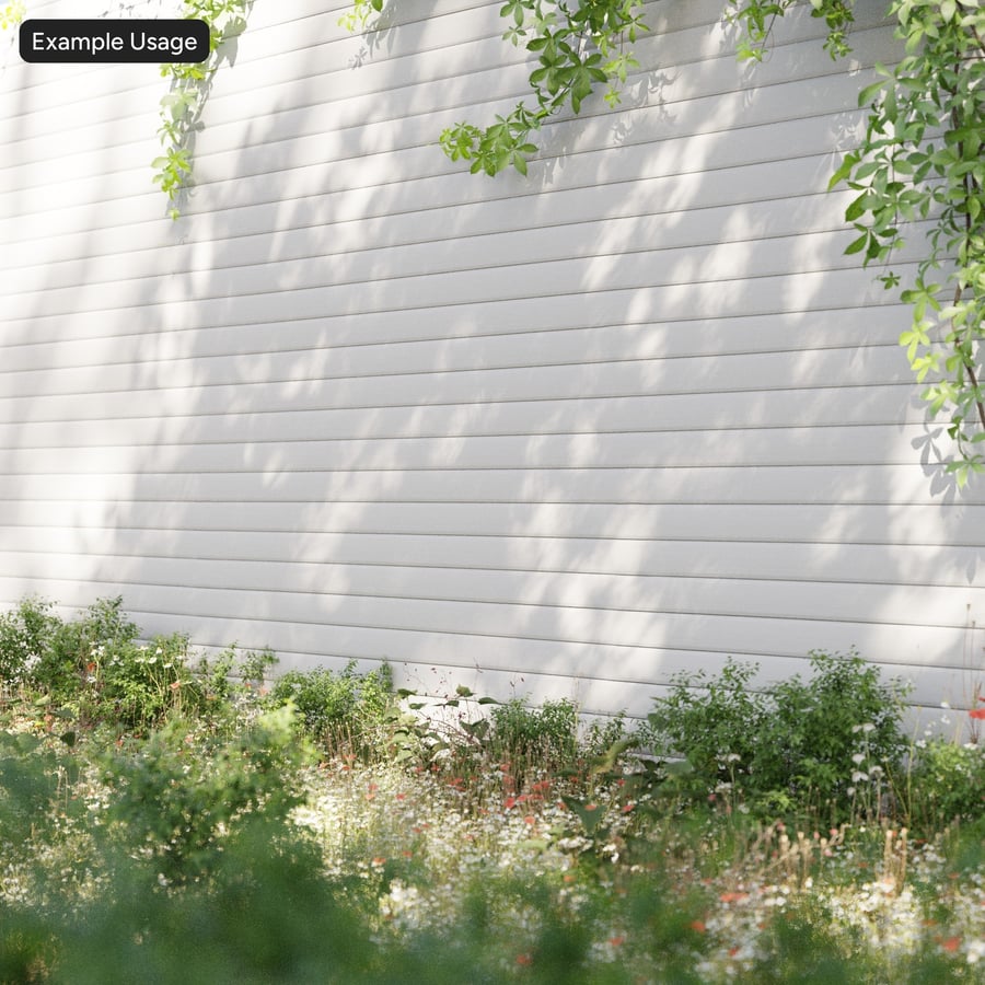 Garage Door Plastic Texture, White