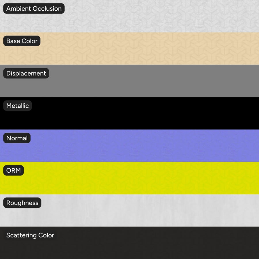 Tekstur Wallpaper Tekstil Pola Geometris, Kuning