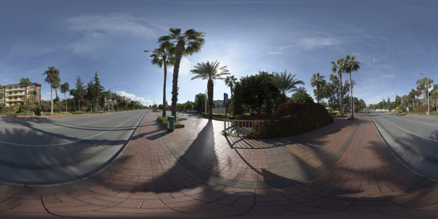 Clear Day Residential Sidewalk Outdoor Sky HDRI