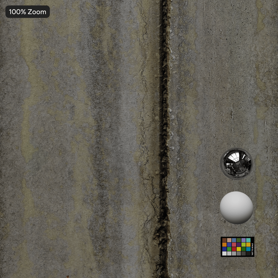 Stained Concrete Panel Ceiling Texture