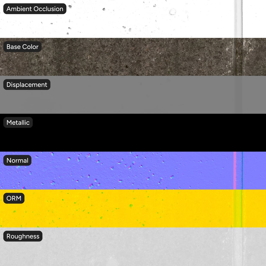 Tekstur Beton Panel Bergelembung, Abu-abu Tua