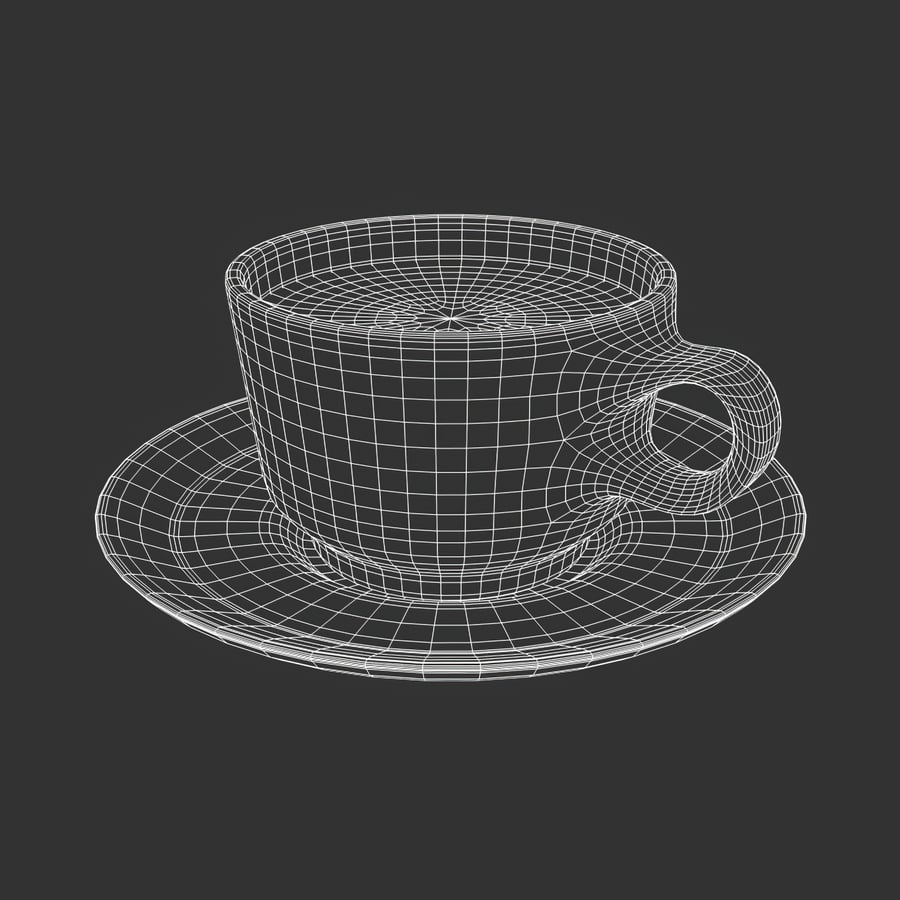 Coffee Cup Model, White