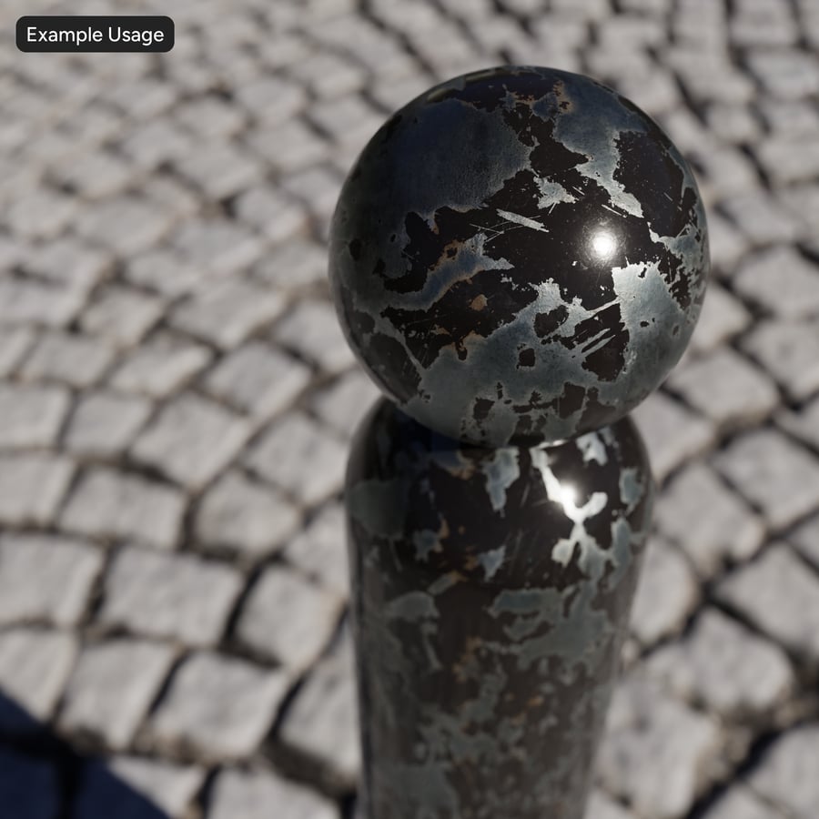 Textura de metal fortemente descascado