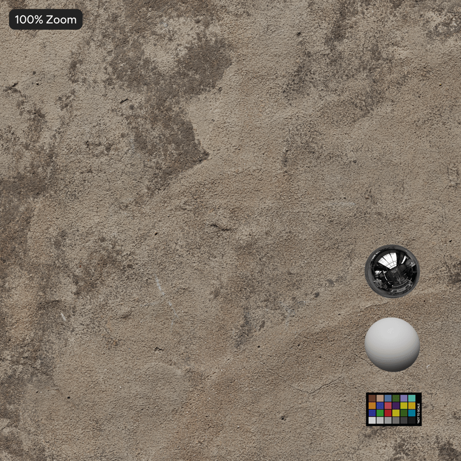 Mottled Matte Concrete Floor Texture