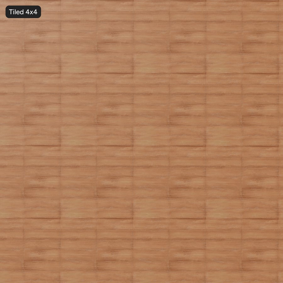 Stacked Tiehole Panel Rammed Earth Texture, Orange