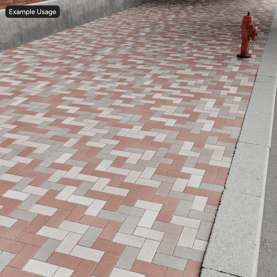 헤링본 콘크리트 포장재 텍스처, 멀티컬러