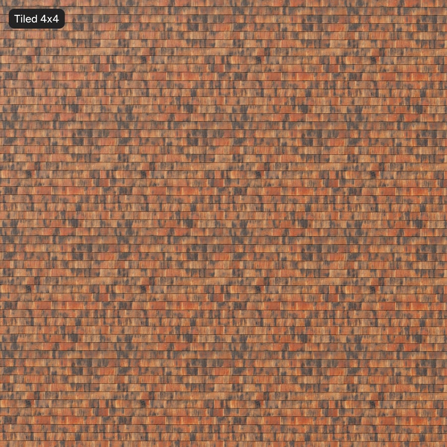 Textura de telhas de barro estriadas, laranja