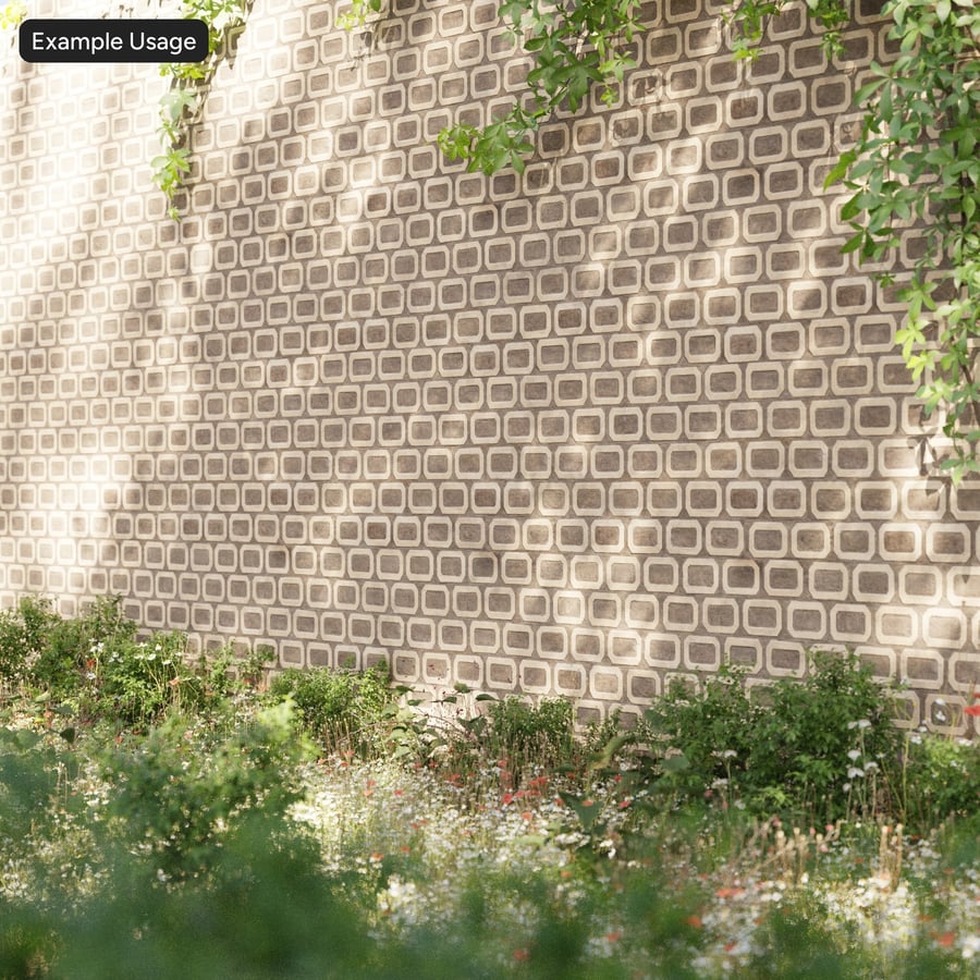 Textura de gesso mate com padrão geométrico, Cacau