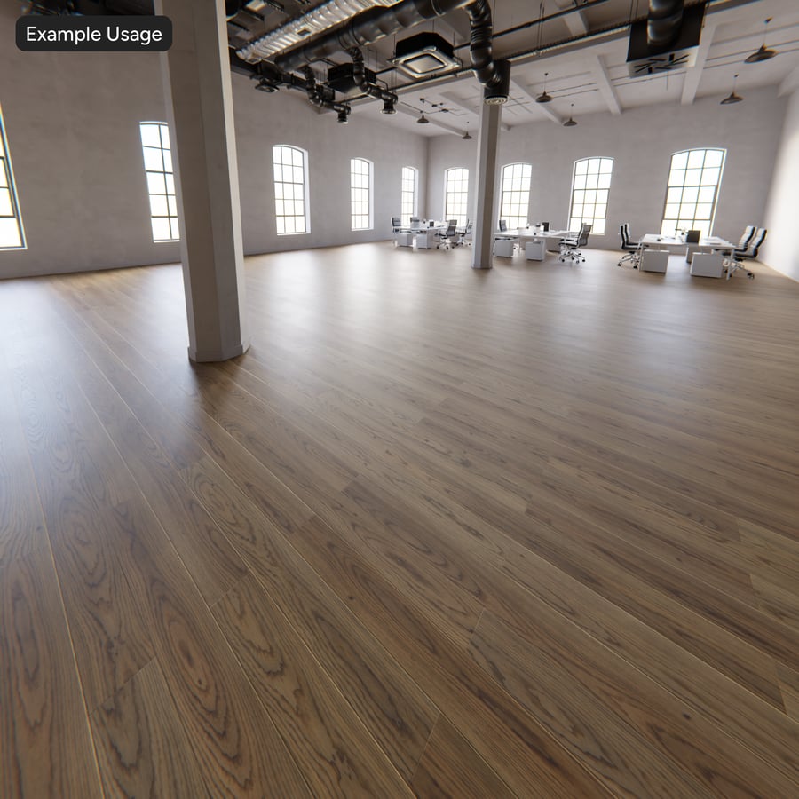 Oak Wood Board Texture, Smoky Brown