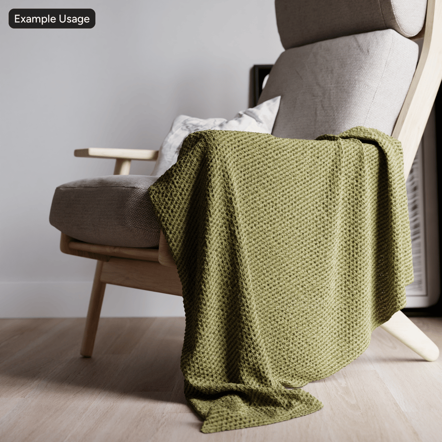 花紋織物紋理，綠色