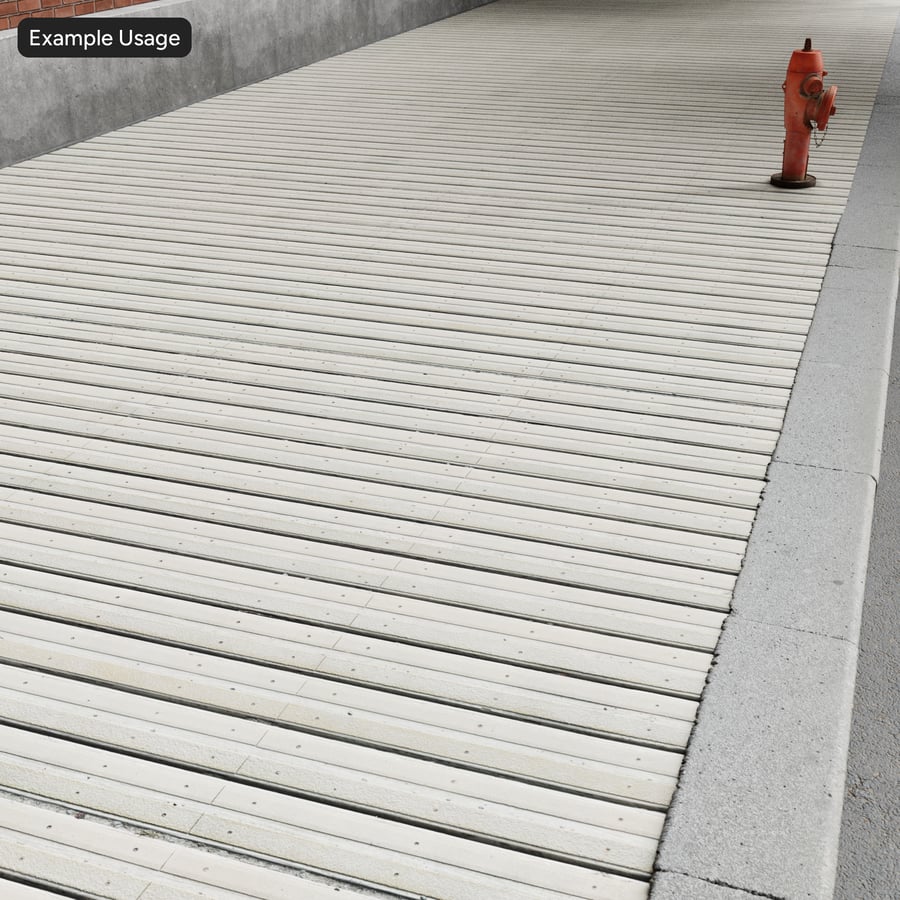 Tread and Grip Wood Deck Texture, vit