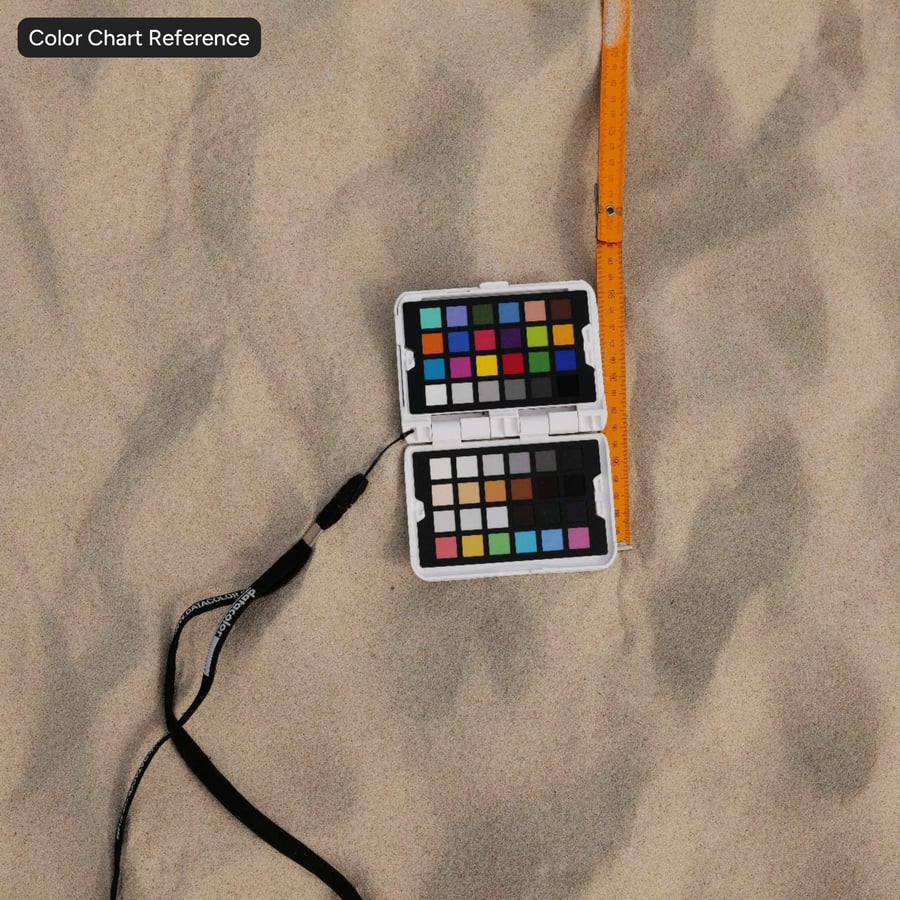 Fußabdrücke auf Sand Textur