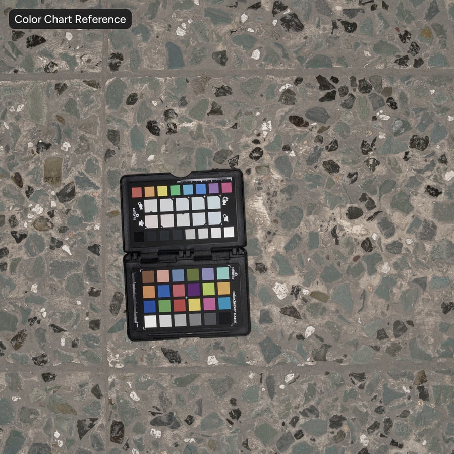 Pietra squadrata Pebbledash per marciapiedi, verde