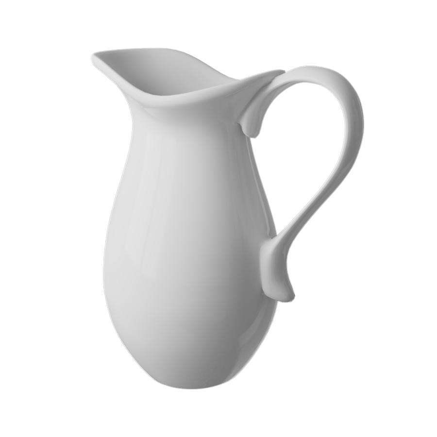 Ceramic Pitcher Model, White