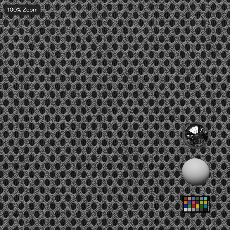 Ткань Airmesh Polyester Texture, белый