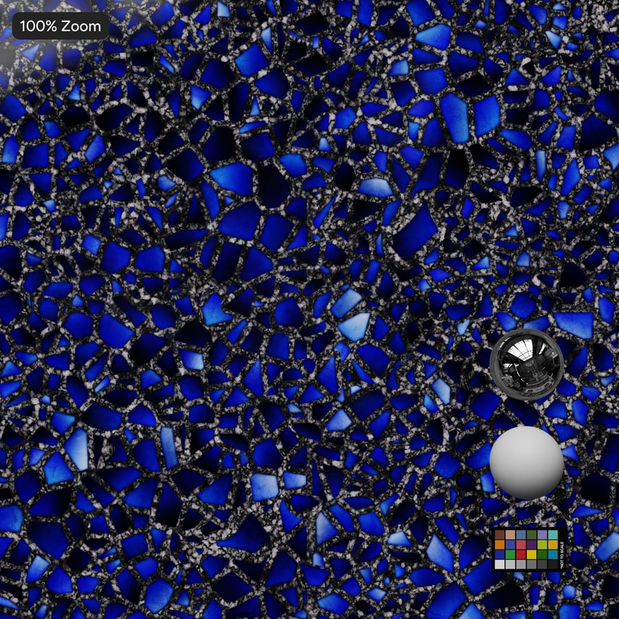 Textura de pedra de quartzo polido, azul cobalto