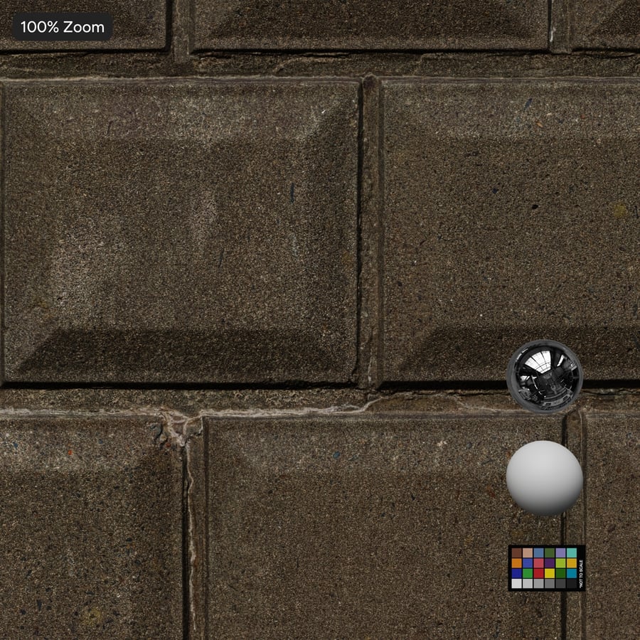 Textura de muro de contención de hormigón prefabricado biselado, gris