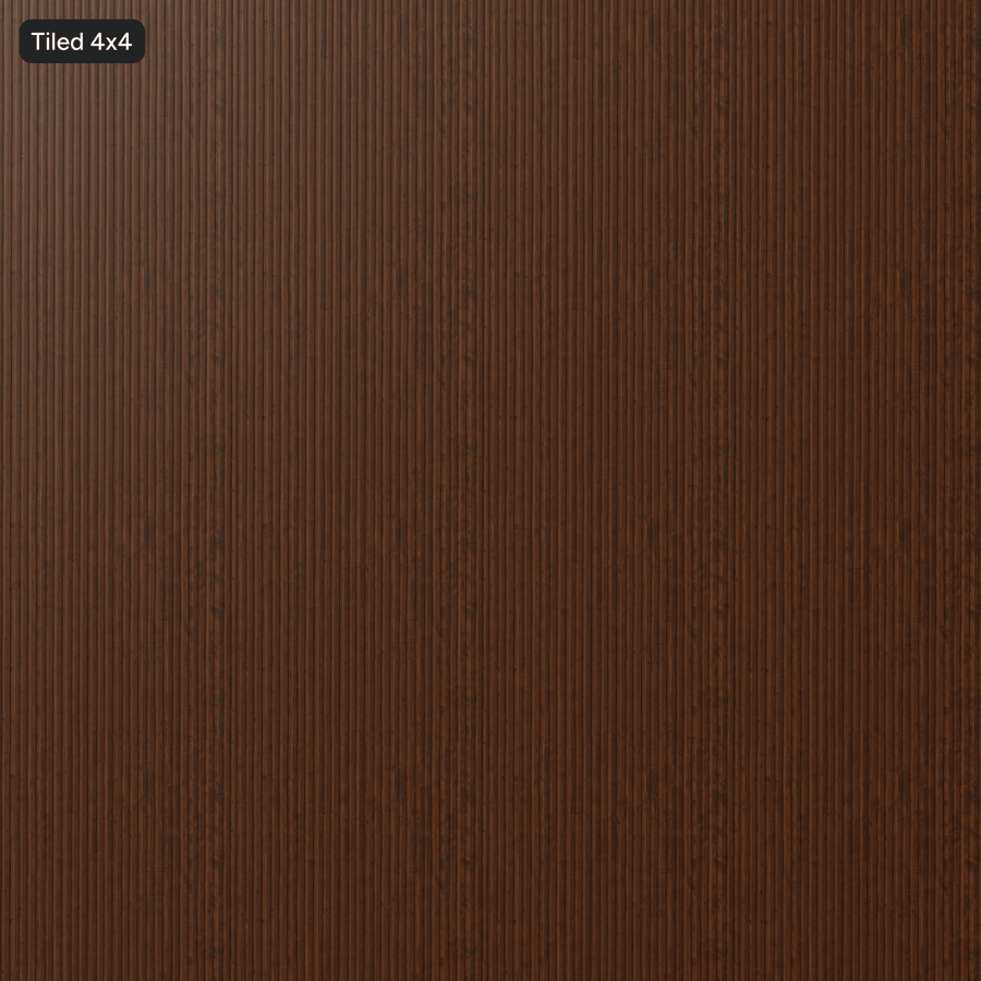 Versleten geribbeld houten plafondtextuur