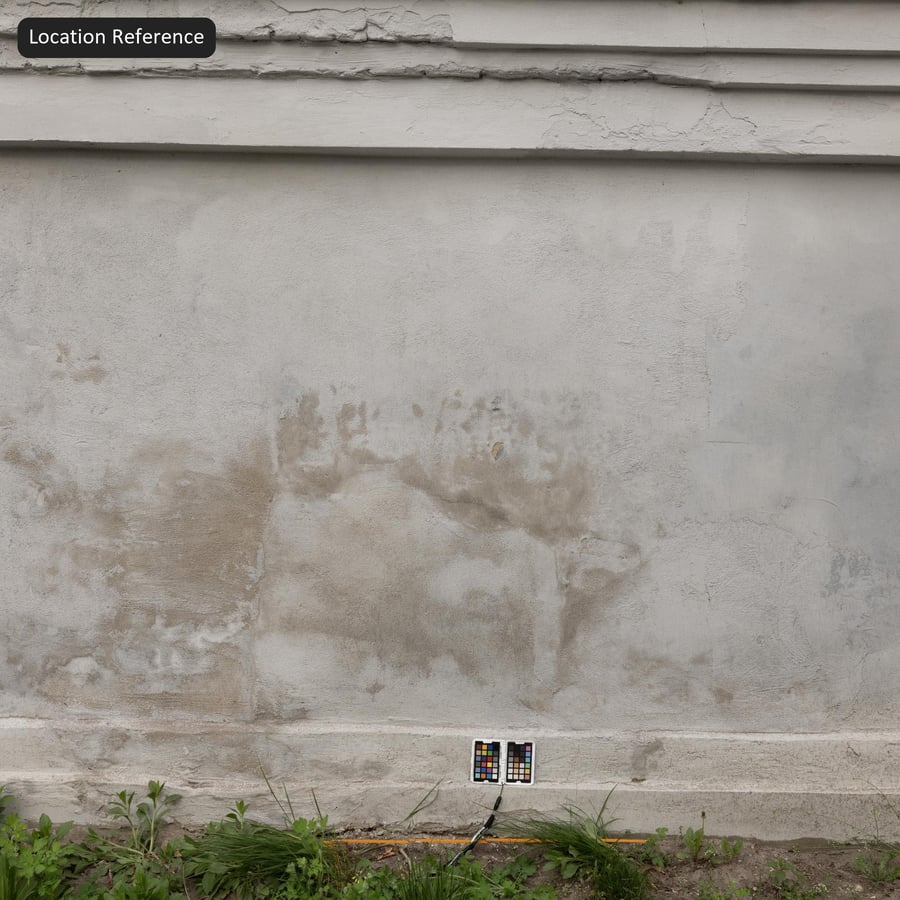 Textura de parede de concreto com acabamento de espátula pintada, branca