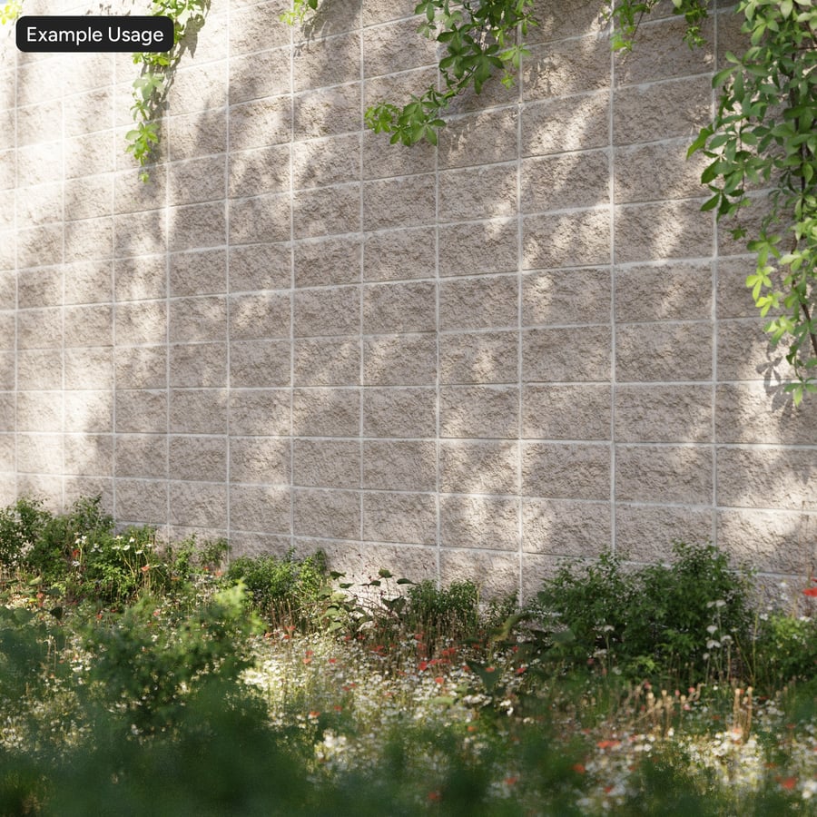 Split Face Concrete Block Texture, Beige