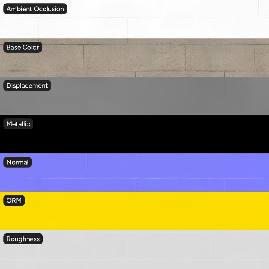 Texture parete in blocchi di cemento sottili, beige