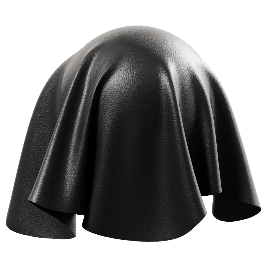 Pigmented Lambskin Leather Texture, Black