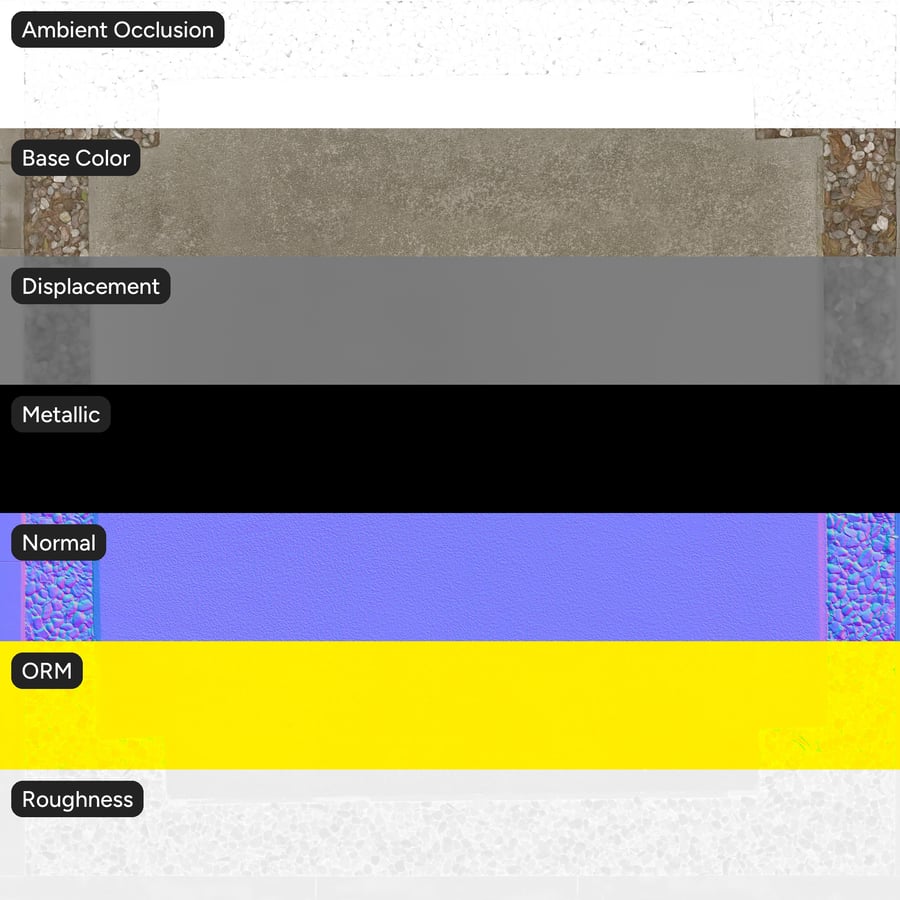 Concrete and Gravel Ground Texture