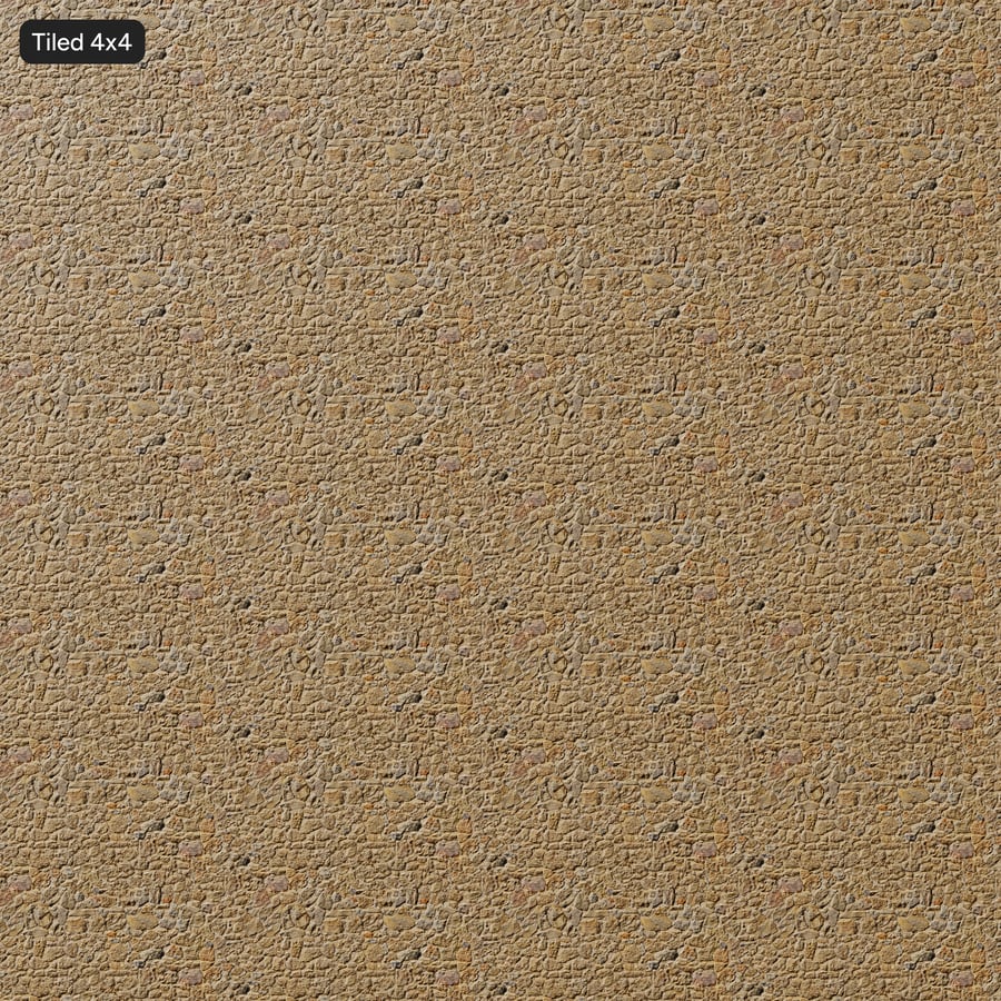 Mortared Rubble Stone Wall Texture, Earthy Ochre