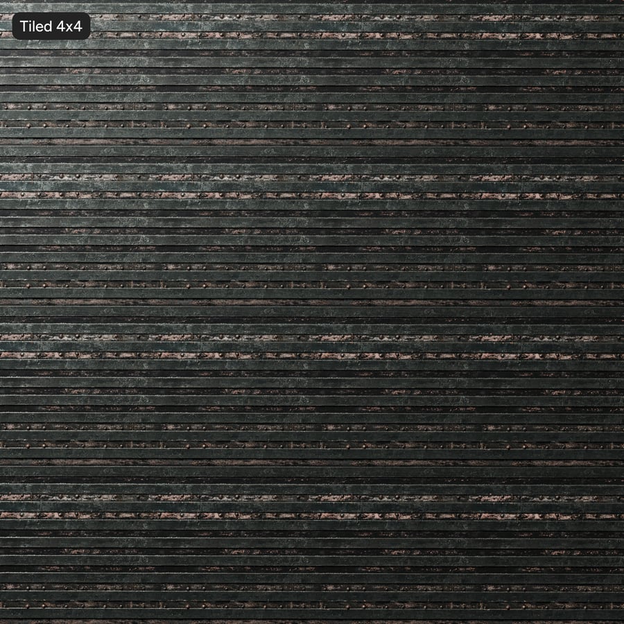 Texture di Piastra in Acciaio Rivettata e Danneggiata, Grigio Scuro