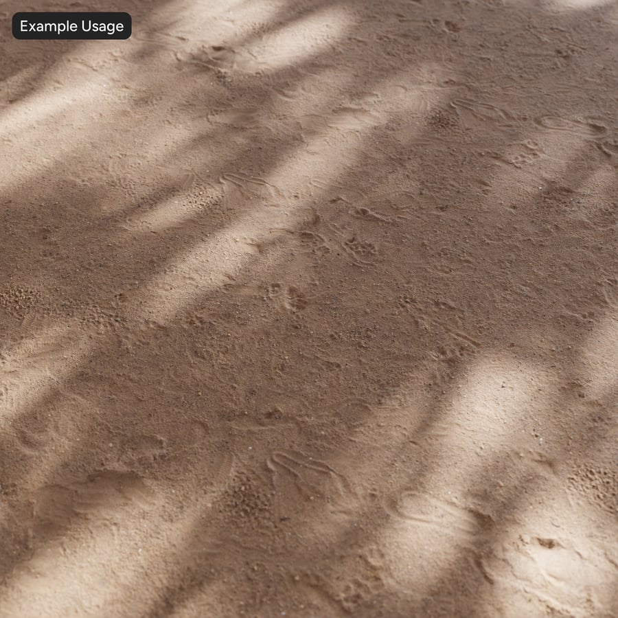 Fine Grained Sandy Dirt Ground Texture, Tan