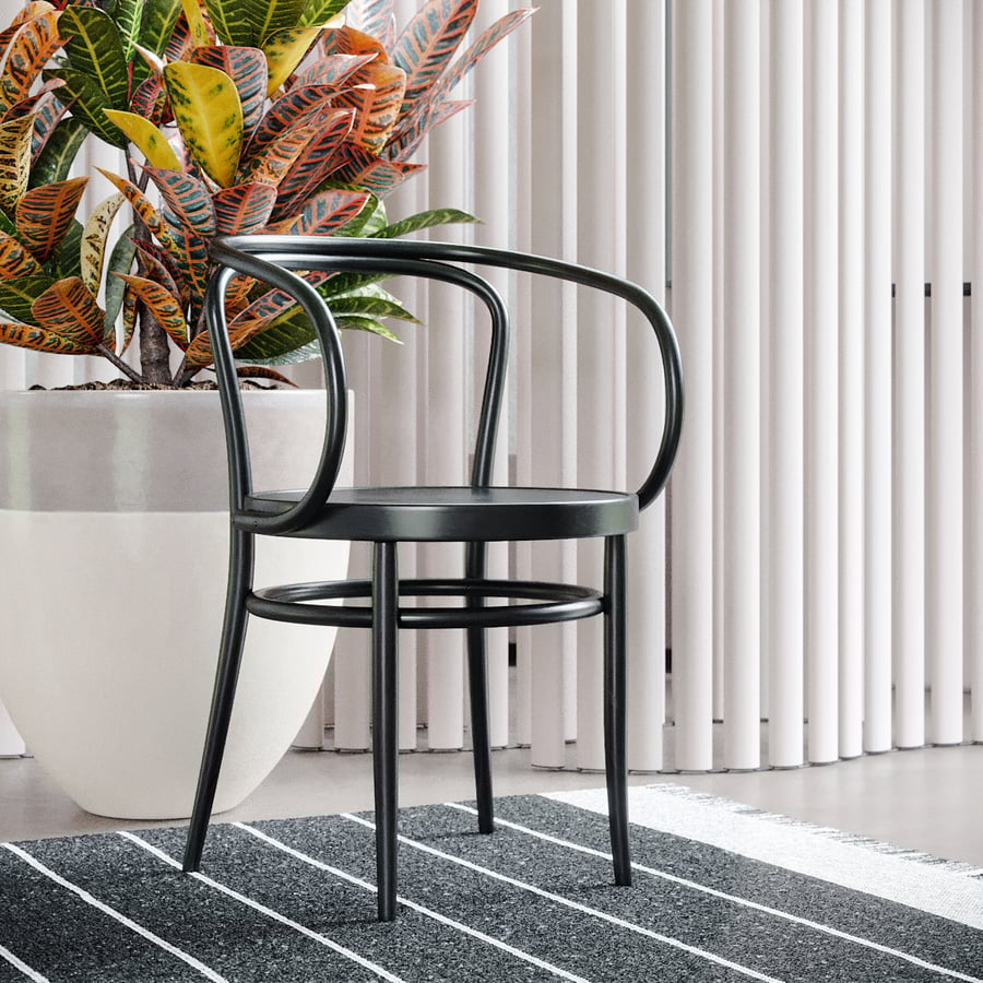 Réplica da cadeira Thonet 209, preta