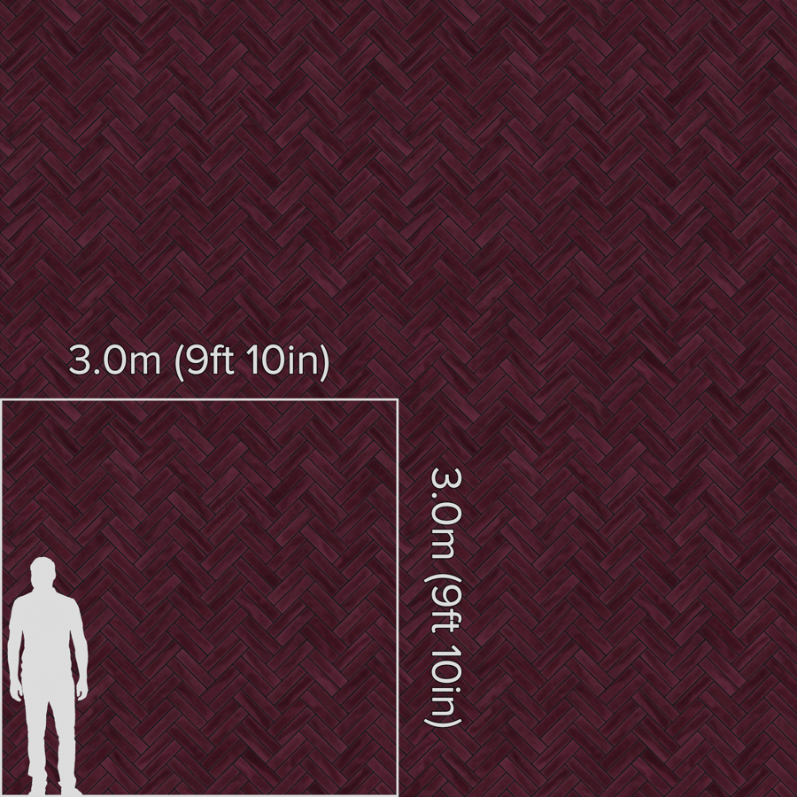 Textura de azulejo cerâmico brilhante em espinha, roxo