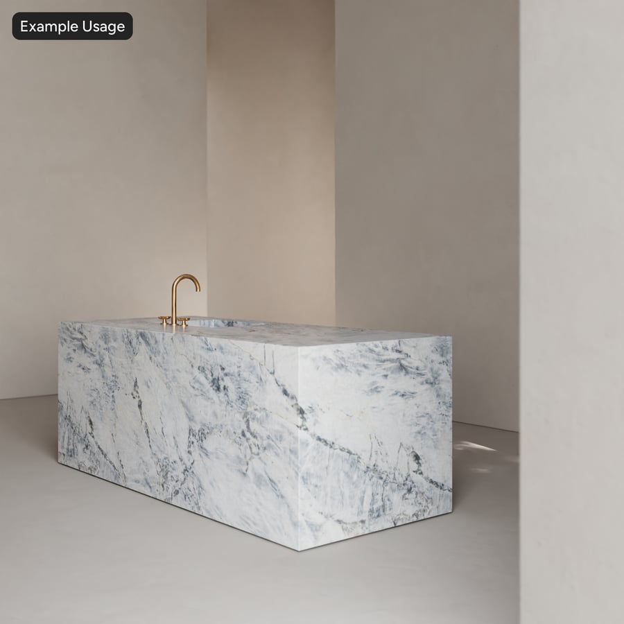 Kết cấu đá marble trắng đánh bóng