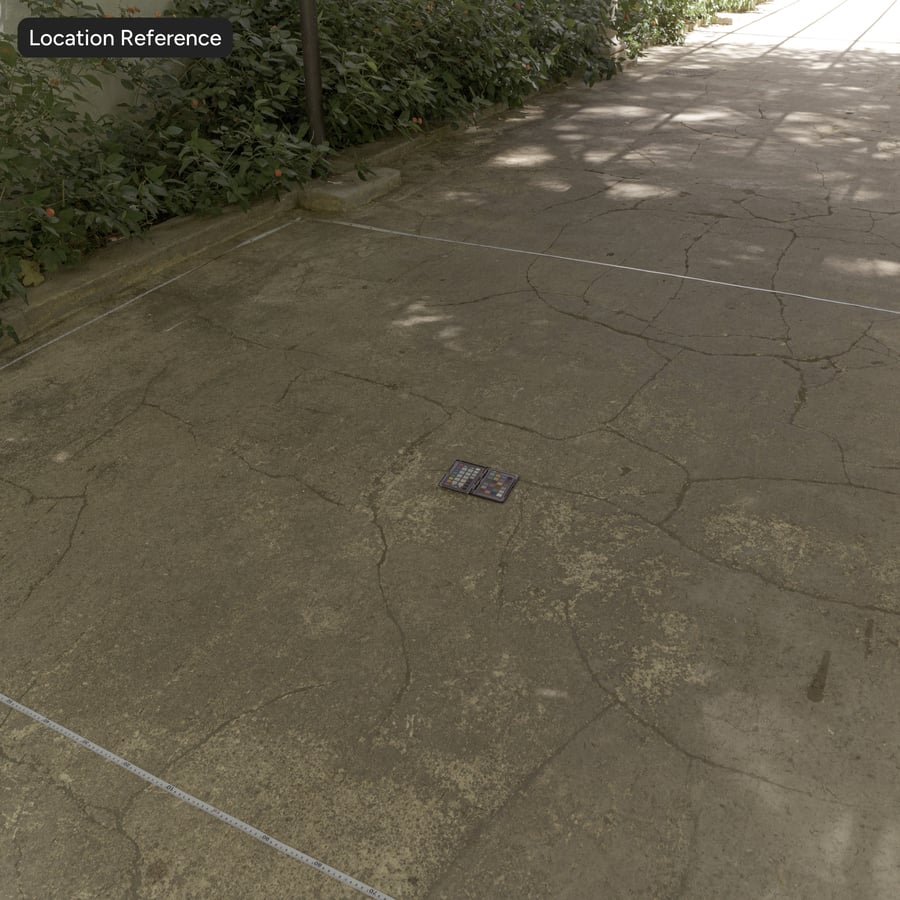 Textura de piso de concreto fosco rachado e sujo