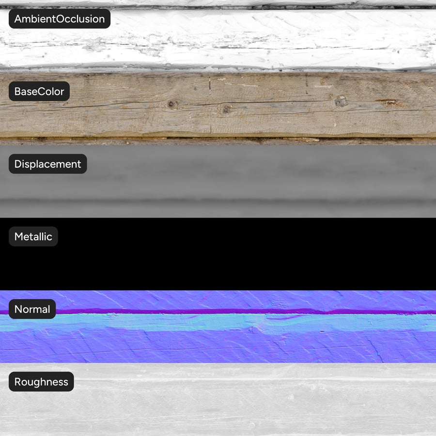 Rough Hewn Wood Wall Texture, Oat