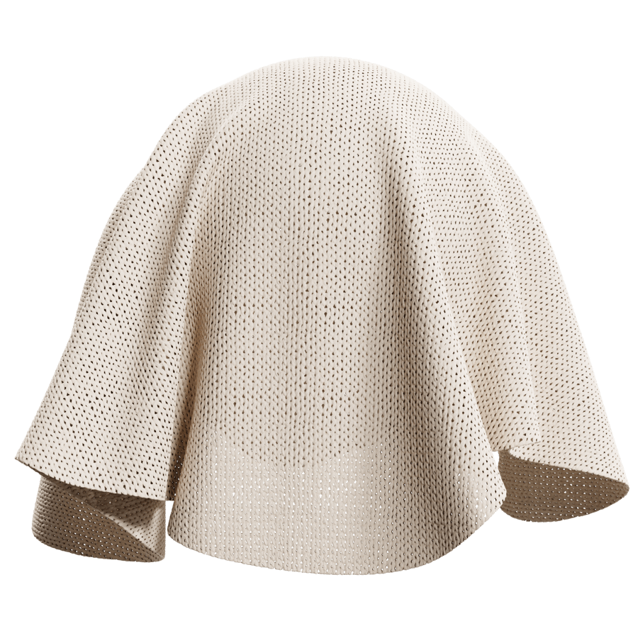 Knitted Fabric Texture, White