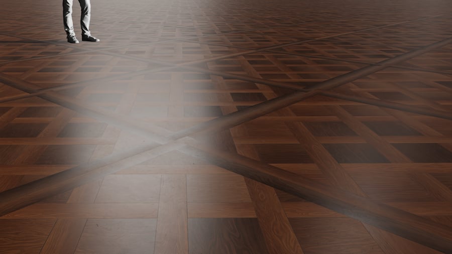 Textura de tábua quadrada em madeira de carvalho Versailles, castanho escuro
