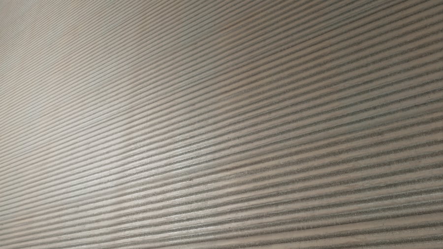 Industrial Ribbed Metal Siding Texture