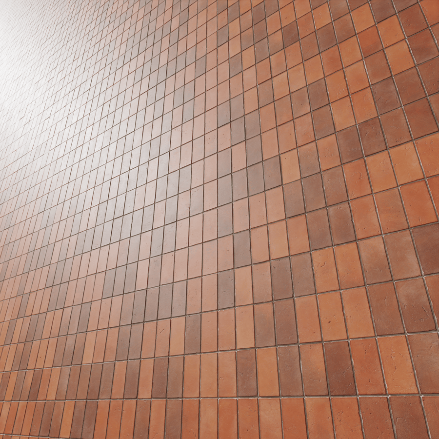 Pristine Stacked Terracotta Tile Texture