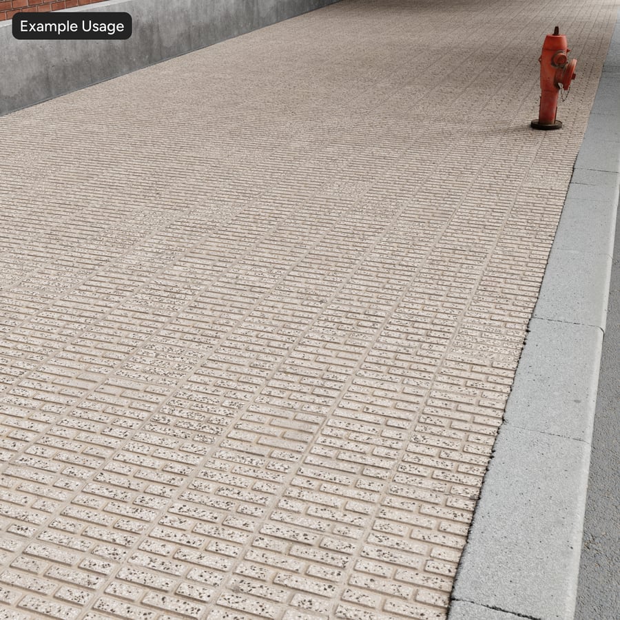 Anti-Slip Aggregate Concrete Sidewalk Texture