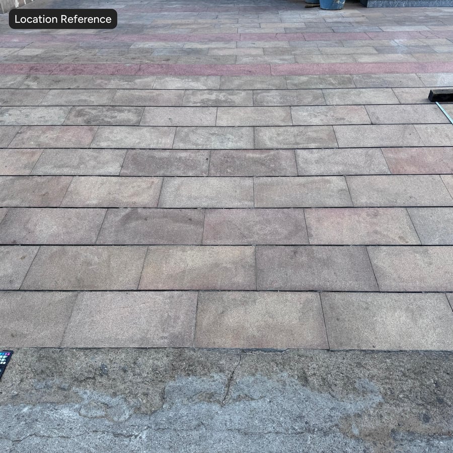 Rectangular Stacked Sandstone Floor Texture, White