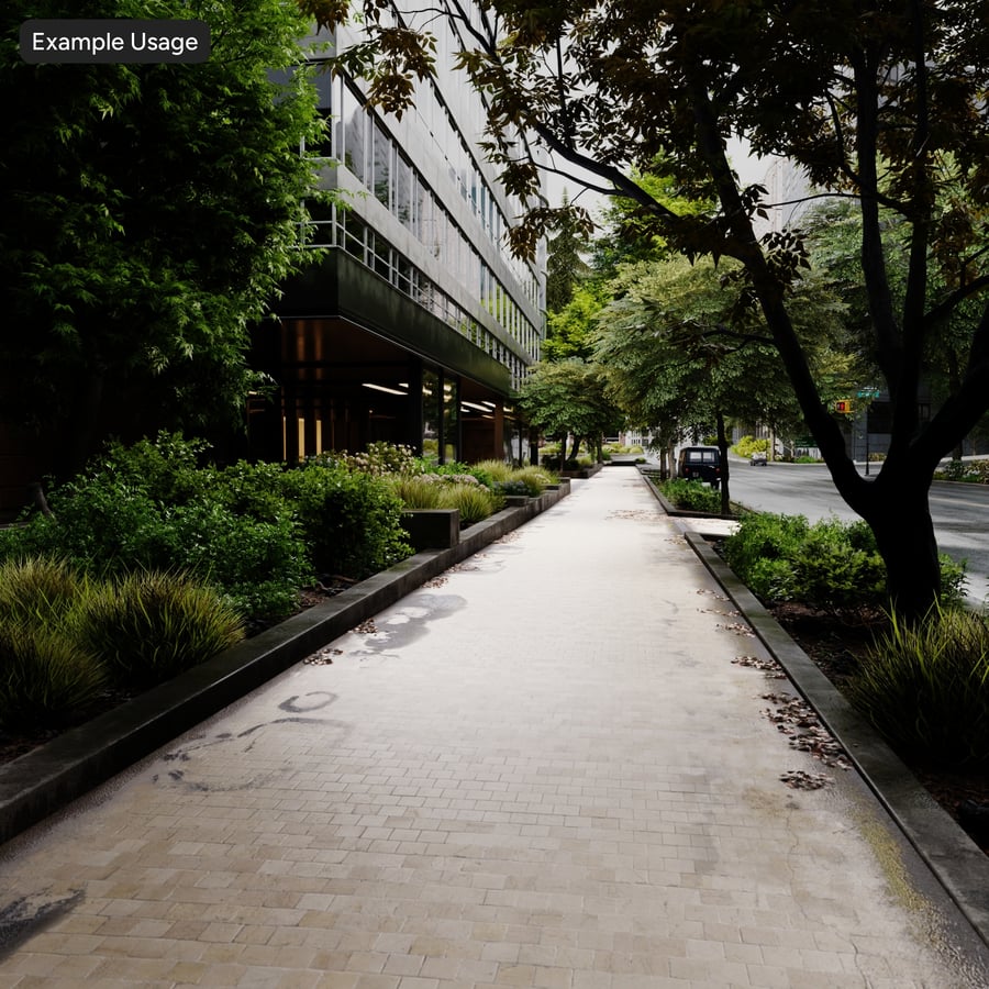 Square Limestone Tile Sidewalk Texture