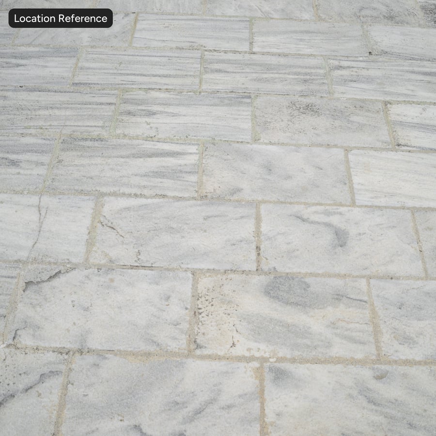 Rough Matte Running Bond Marble Stone Paver Texture